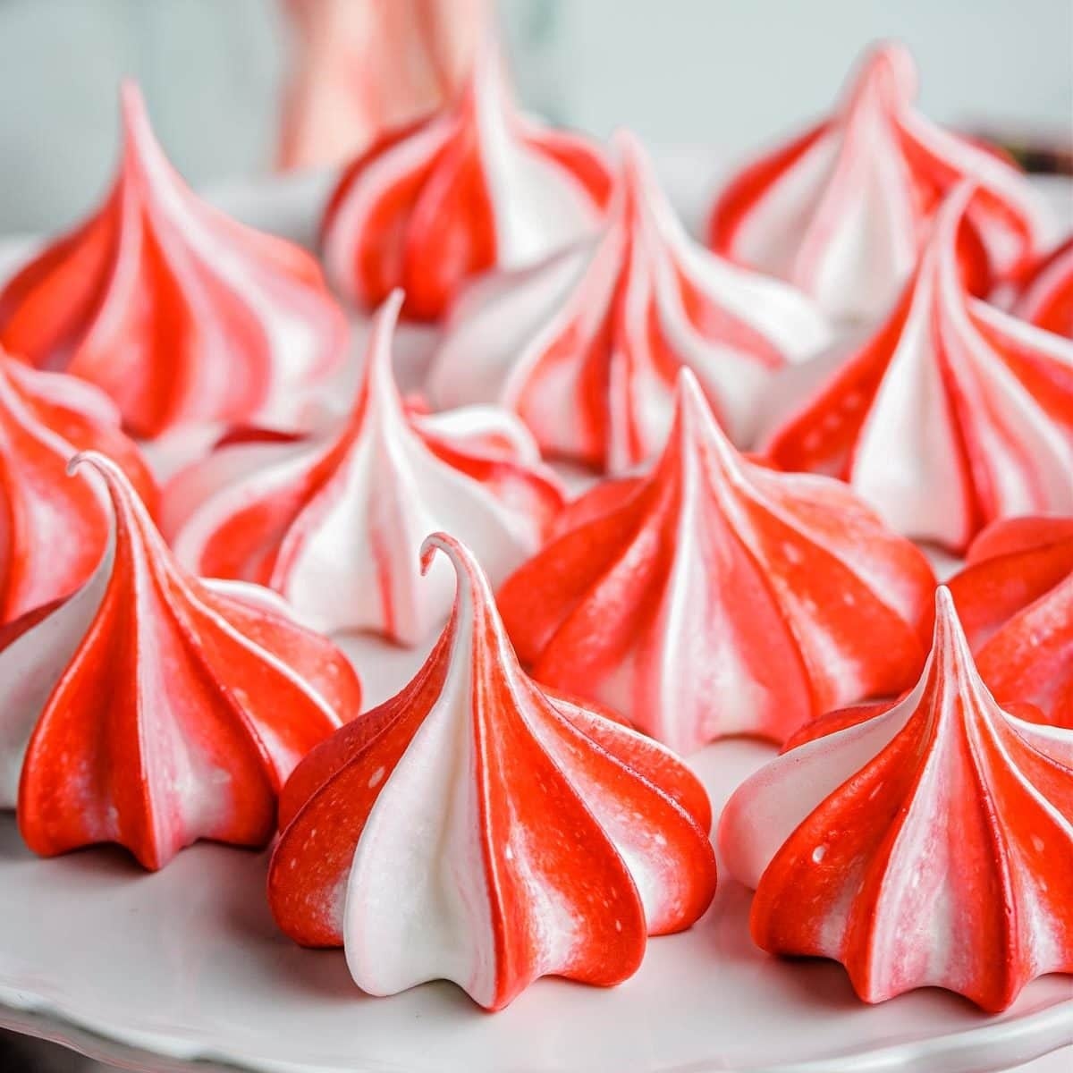 Candy Cane Meringue Cookies Upper Crust Baking